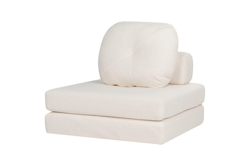 Sovesofa Olden - Hvit/Bouclé, 81x182 cm - Møbler - Stoler - Lenestoler - Sengestol