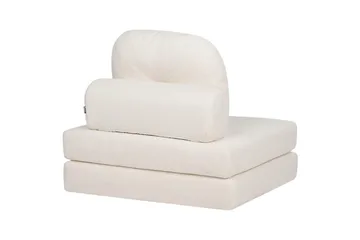 Sovesofa Olden - Hvit/Bouclé, 81x182 cm - Møbler - Stoler - Lenestoler - Sengestol