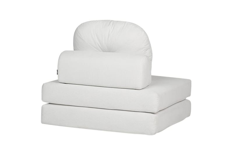 Sovesofa Olden - Hvit/Manchesterstoff, 81x182 cm - Møbler - Stoler - Lenestoler - Sengestol