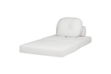 Sovesofa Olden - Hvit/Manchesterstoff, 81x182 cm - Møbler - Stoler - Lenestoler - Sengestol