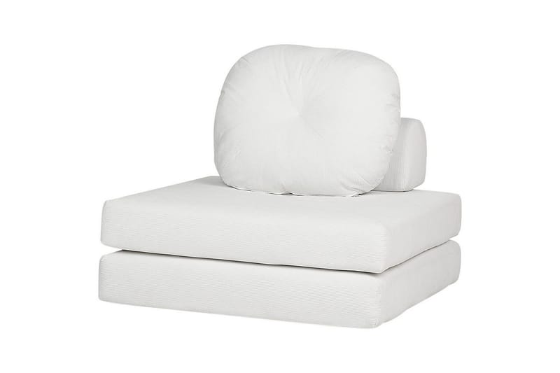 Sovesofa Olden - Hvit/Manchesterstoff, 81x182 cm - Møbler - Stoler - Lenestoler - Sengestol
