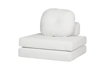 Sovesofa Olden - Hvit/Manchesterstoff, 81x182 cm - Møbler - Stoler - Lenestoler - Sengestol