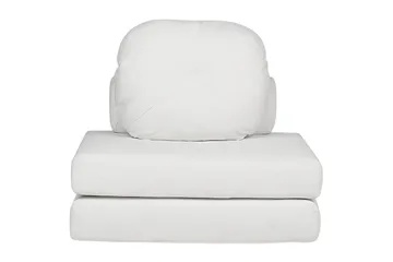 Sovesofa Olden - Hvit/Manchesterstoff, 81x182 cm - Møbler - Stoler - Lenestoler - Sengestol