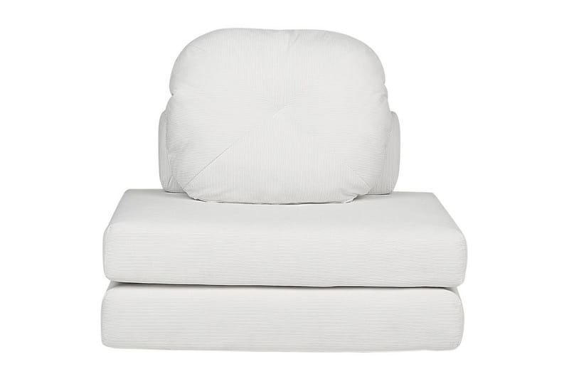 Sovesofa Olden - Hvit/Manchesterstoff, 81x182 cm - Møbler - Stoler - Lenestoler - Sengestol