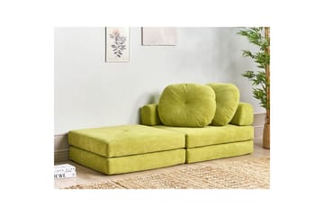 Sovesofa Olden - Lysegrønn/Manchesterstoff, 81x182 cm - Møbler - Stoler - Lenestoler - Sengestol