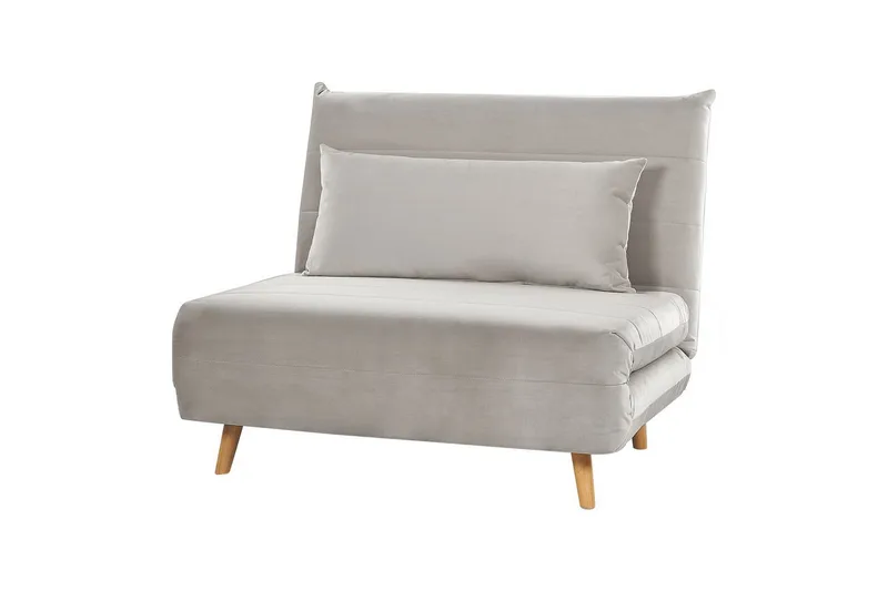 Sovesofa Setten - Grå, lyst tre - Møbler - Stoler - Lenestoler - Sengestol