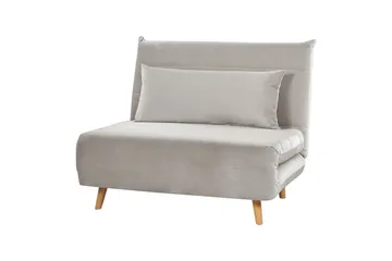 Sovesofa Setten - Grå, lyst tre - Møbler - Stoler - Lenestoler - Sengestol