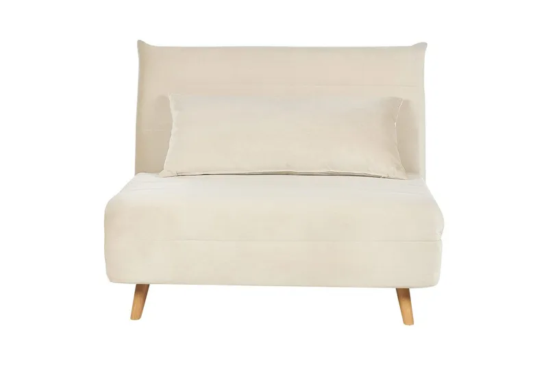 Sovesofa Setten, Hvit, lyst tre