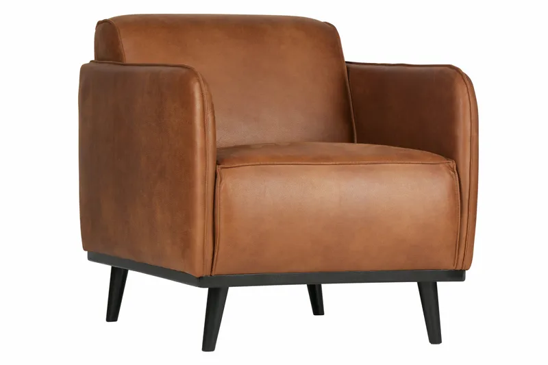 Statement Lenestol i Skinn, Cognac