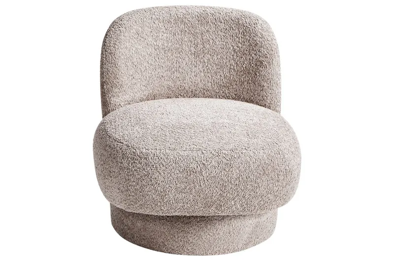 Svingbar lenestol Aylo - Beige - Møbler - Stoler - Lenestoler - Lenestol uten armlene