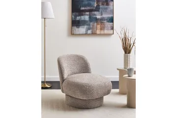 Svingbar lenestol Aylo - Beige - Møbler - Stoler - Lenestoler - Lenestol uten armlene