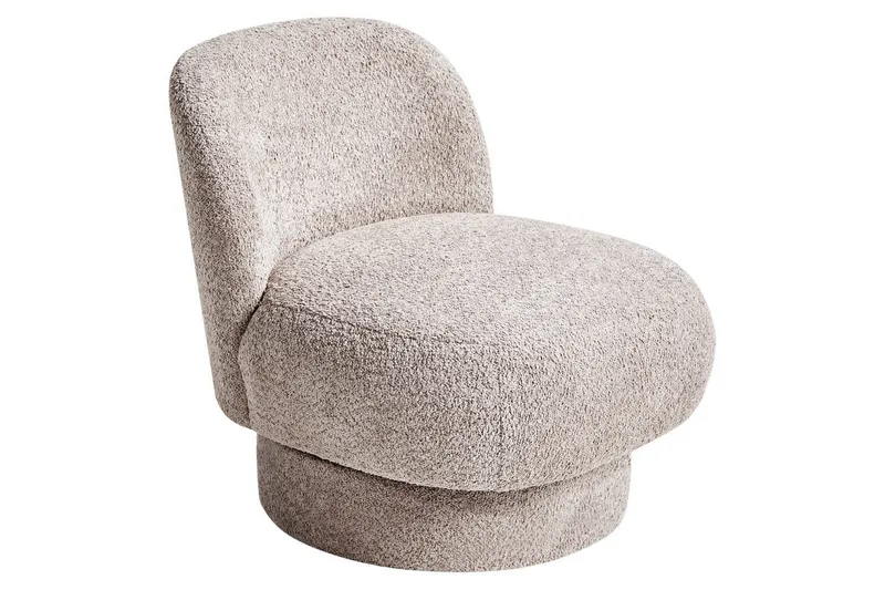 Svingbar lenestol Aylo - Beige - Møbler - Stoler - Lenestoler - Lenestol uten armlene