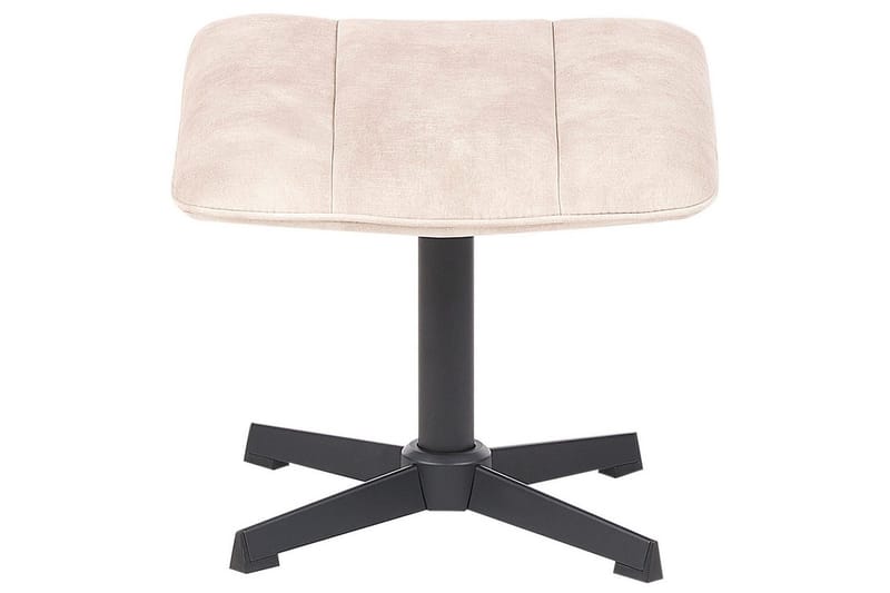Svingbar lenestol Lia - Beige, svart - Møbler - Stoler - Lenestoler - Lenestol uten armlene