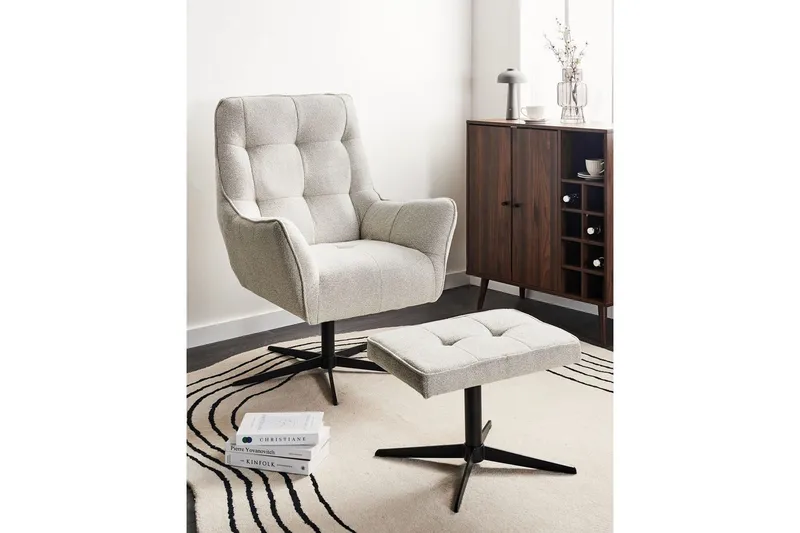 Svingbar lenestol Molle ll - Møbler - Stoler - Lenestoler - Ørelappstol