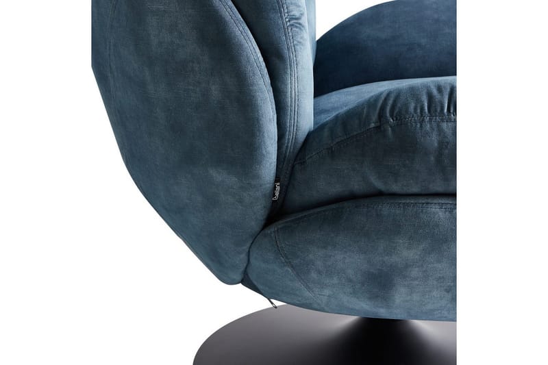 Svingbar lenestol Nolvik - Blå, Svart - Møbler - Stoler - Lenestoler - Lenestol uten armlene