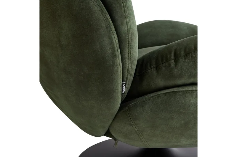 Svingbar lenestol Nolvik - Grønn, Svart, Grønn, svart - Møbler - Stoler - Lenestoler - Lenestol uten armlene