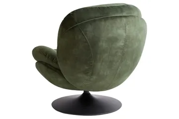 Svingbar lenestol Nolvik - Grønn, Svart, Grønn, svart - Møbler - Stoler - Lenestoler - Lenestol uten armlene