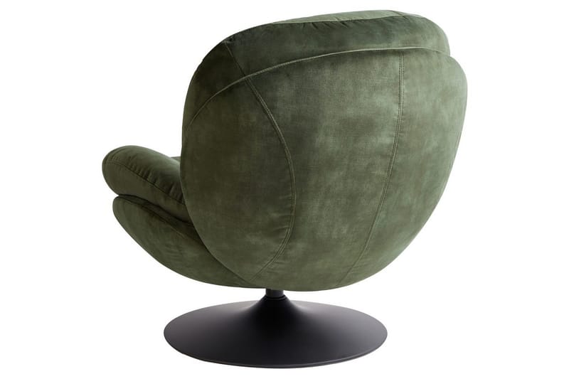 Svingbar lenestol Nolvik - Grønn, Svart, Grønn, svart - Møbler - Stoler - Lenestoler - Lenestol uten armlene