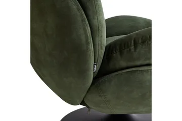 Svingbar lenestol Nolvik - Grønn, Svart, Grønn, svart - Møbler - Stoler - Lenestoler - Lenestol uten armlene