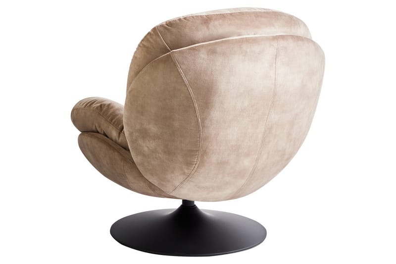 Svingbar lenestol Nolvik - Sandbeige, svart - Møbler - Stoler - Lenestoler - Lenestol uten armlene