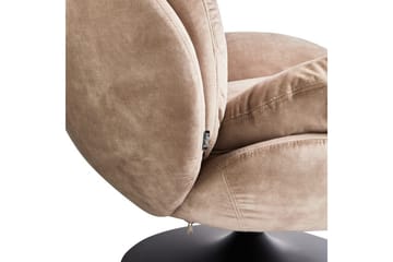 Svingbar lenestol Nolvik - Sandbeige, svart - Møbler - Stoler - Lenestoler - Lenestol uten armlene