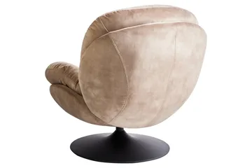 Svingbar lenestol Nolvik - Sandbeige, svart - Møbler - Stoler - Lenestoler - Lenestol uten armlene