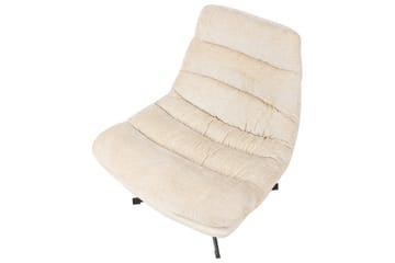 Svingbar lenestol Tovik - Beige, svart - Møbler - Stoler - Lenestoler - Lenestol uten armlene