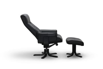 Tateo Lenestol Skinn - Svart - Møbler - Stoler - Lenestoler - Recliner
