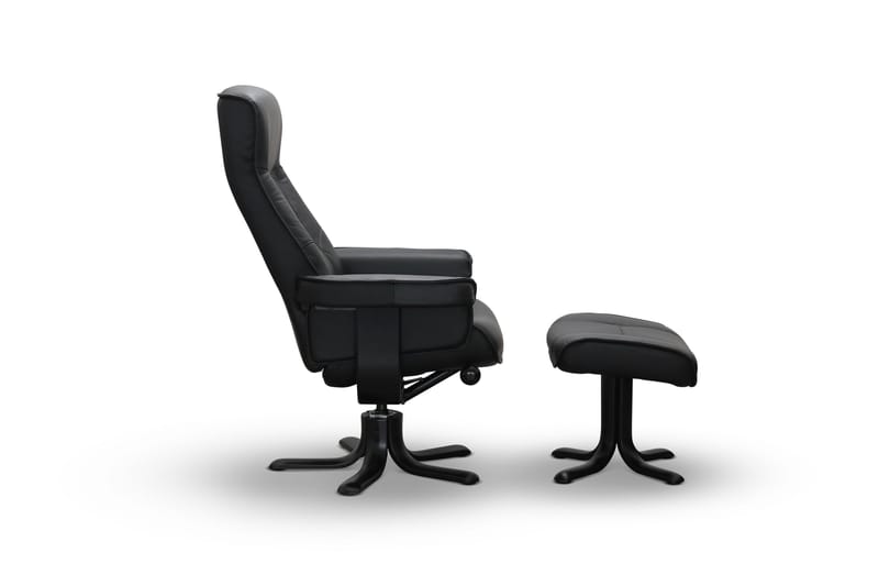 Tateo Lenestol Skinn - Svart - Møbler - Stoler - Lenestoler - Recliner