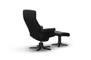 Tateo Lenestol Skinn - Svart - Møbler - Stoler - Lenestoler - Recliner