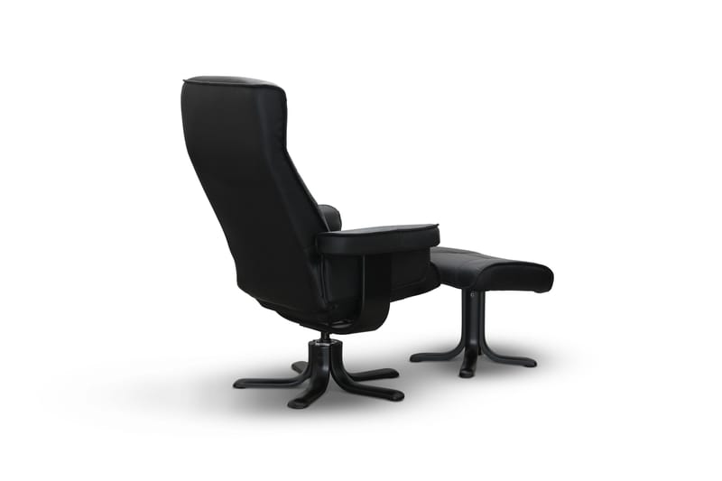 Tateo Lenestol Skinn - Svart - Møbler - Stoler - Lenestoler - Recliner