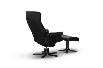 Tateo Lenestol Skinn - Svart - Møbler - Stoler - Lenestoler - Recliner