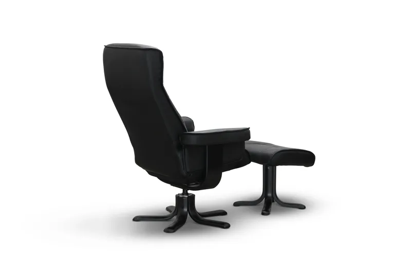 Tateo Lenestol Skinn - Svart - Møbler - Stoler - Lenestoler - Recliner