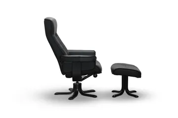 Tateo Lenestol Skinn - Svart - Møbler - Stoler - Lenestoler - Recliner