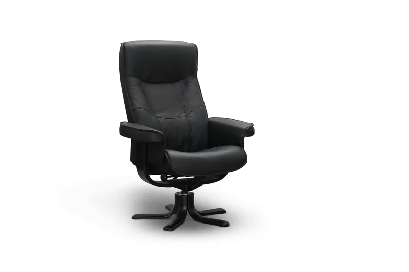 Tateo Lenestol Skinn - Svart - Møbler - Stoler - Lenestoler - Recliner