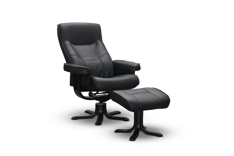 Tateo Lenestol Skinn - Svart - Møbler - Stoler - Lenestoler - Recliner