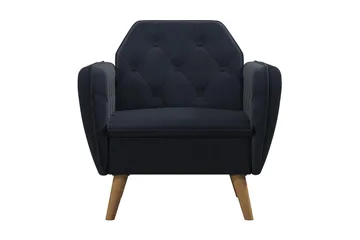 Teresa Lenestol Fløyel/Blå - Novogratz - Møbler - Stoler - Lenestoler