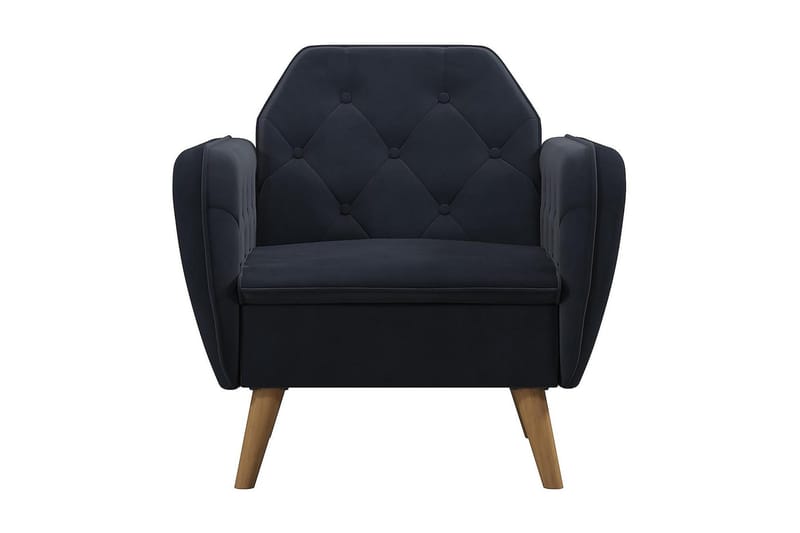 Teresa Lenestol Fløyel/Blå - Novogratz - Møbler - Stoler - Lenestoler