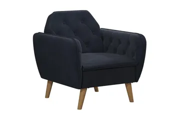 Teresa Lenestol Fløyel/Blå - Novogratz - Møbler - Stoler - Lenestoler