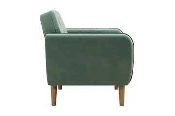 Teresa Lenestol Fløyel/Lysegrønn - Novogratz - Møbler - Stoler - Lenestoler - Fløyelslenestol