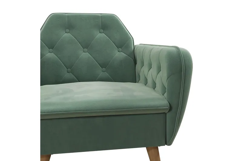 Teresa Lenestol Fløyel/Lysegrønn - Novogratz - Møbler - Stoler - Lenestoler - Fløyelslenestol