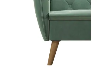 Teresa Lenestol Fløyel/Lysegrønn - Novogratz - Møbler - Stoler - Lenestoler - Fløyelslenestol