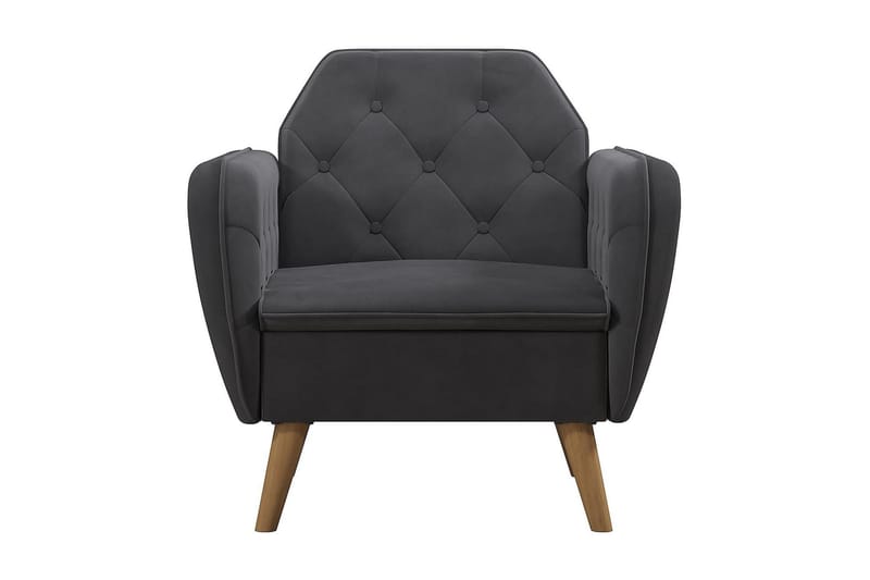 Teresa Lenestol Grå/Fløyel - Novogratz - Møbler - Stoler - Lenestoler