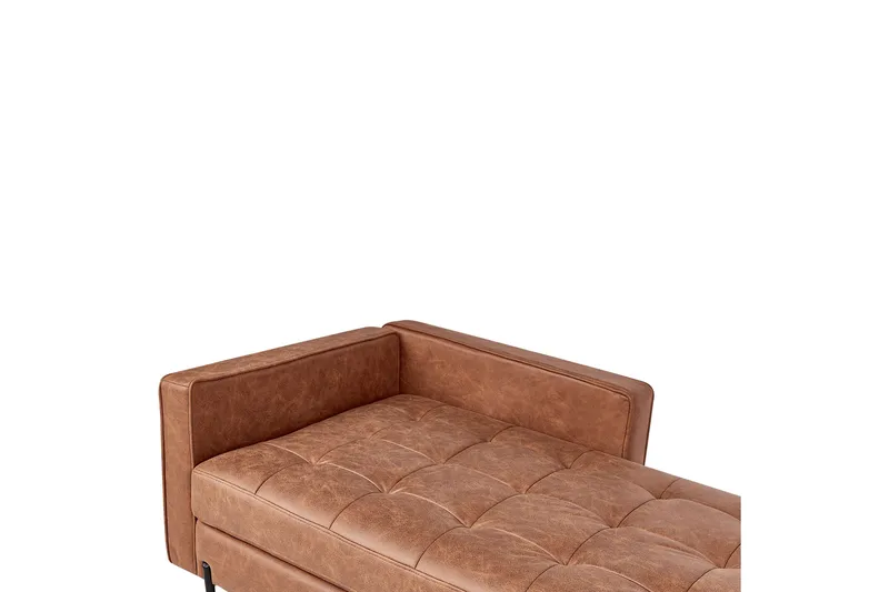 Toliman Sjeselong 172 cm Venstre - Brun/Svart - Møbler - Stoler - Lenestoler - Liggestol