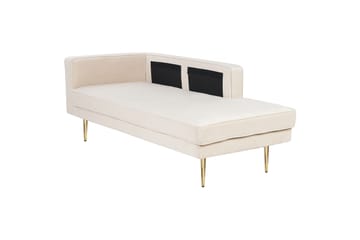 Topo Sjeselong 171 cm Venstre - Beige/Gull - Møbler - Stoler - Lenestoler - Liggestol
