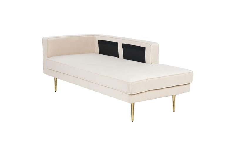 Topo Sjeselong 171 cm Venstre - Beige/Gull - Møbler - Stoler - Lenestoler - Liggestol