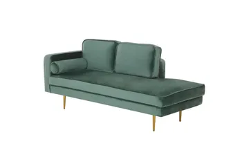 Topo Sjeselong 171 cm Venstre - Gull/Grønn - Møbler - Stoler - Lenestoler - Liggestol