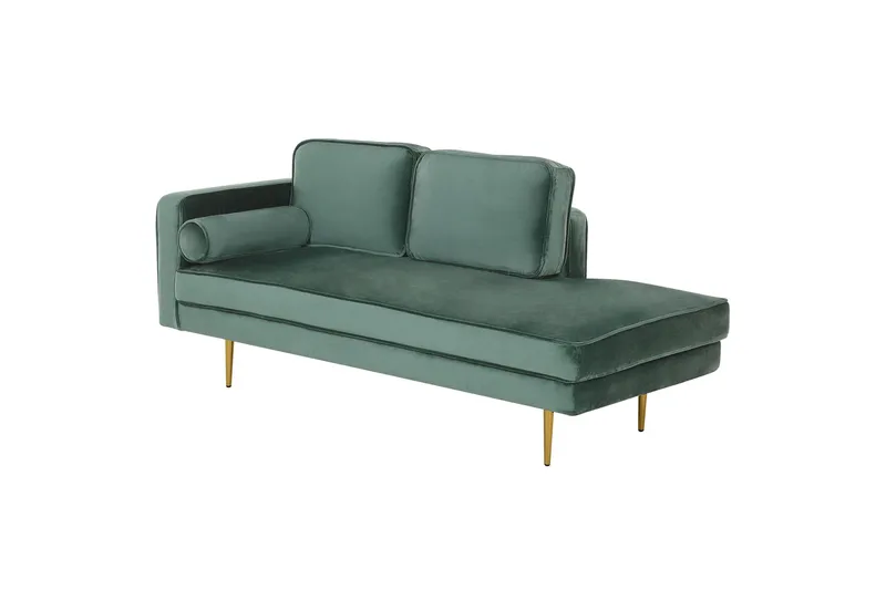 Topo Sjeselong 171 cm Venstre - Gull/Grønn - Møbler - Stoler - Lenestoler - Liggestol