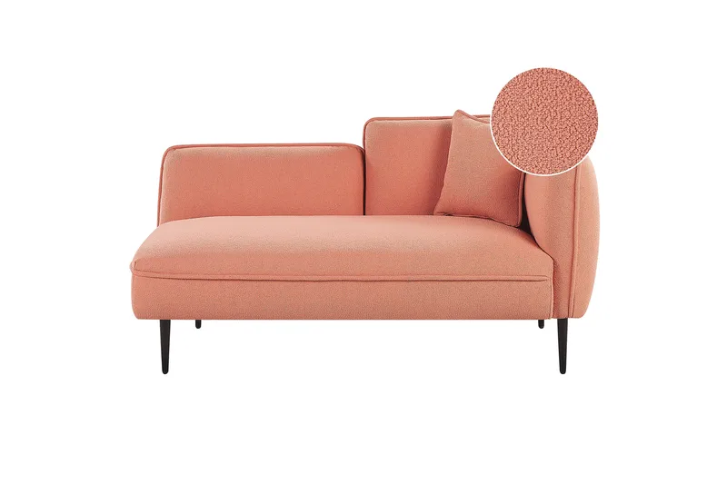 Toyoki Sjeselong 138 cm Høyre - Svart/Rosa - Møbler - Stoler - Lenestoler - Liggestol