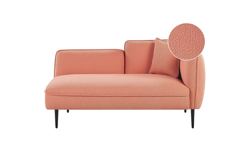 Toyoki Sjeselong 138 cm Høyre - Svart/Rosa - Møbler - Stoler - Lenestoler - Liggestol